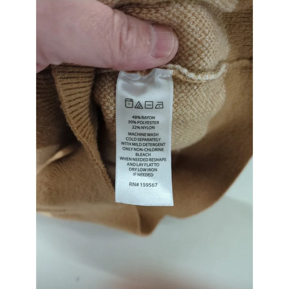 Wind & Willow Brown Cardigan With Daisy Pattern Size Xs - Picture 7 of 9